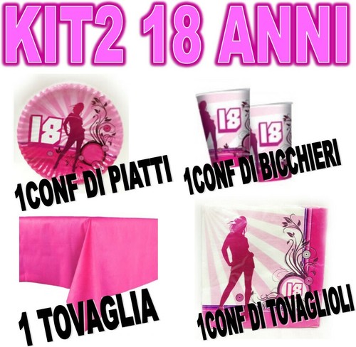 Kit festa anni coordinato - festa, 18