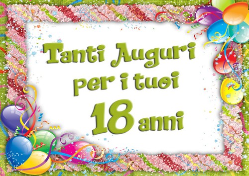 Cialda compleanno anni - compleanno, 18