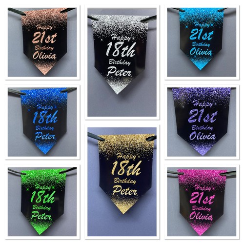 Striscione con glitter - ,