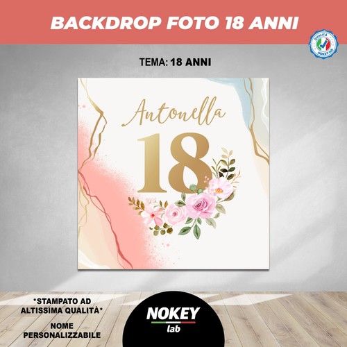 Cartellone compleanno anni - compleanno, 18