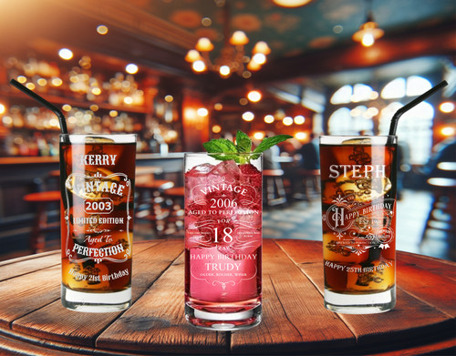 Bicchiere highball compleanno - highball,