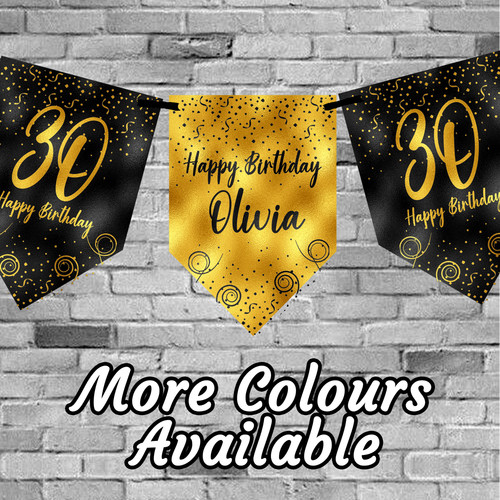 Striscione bunting compleanno - striscione,