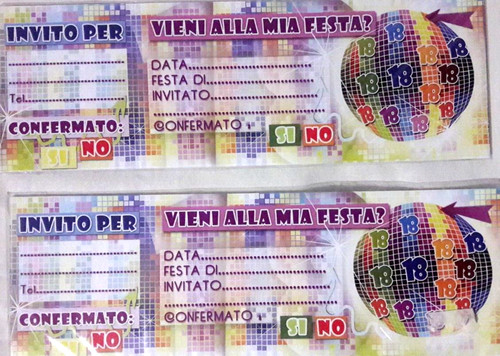 Inviti per festa - di, compleanno