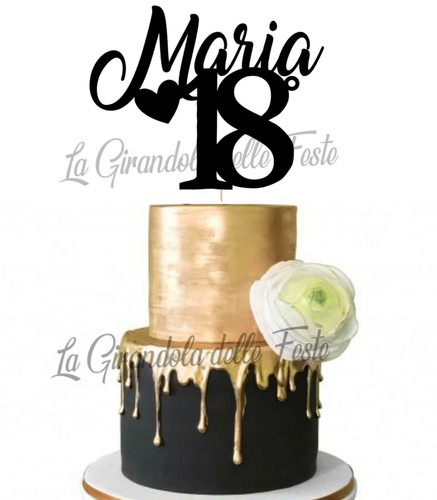Cake topper anni - cake, con